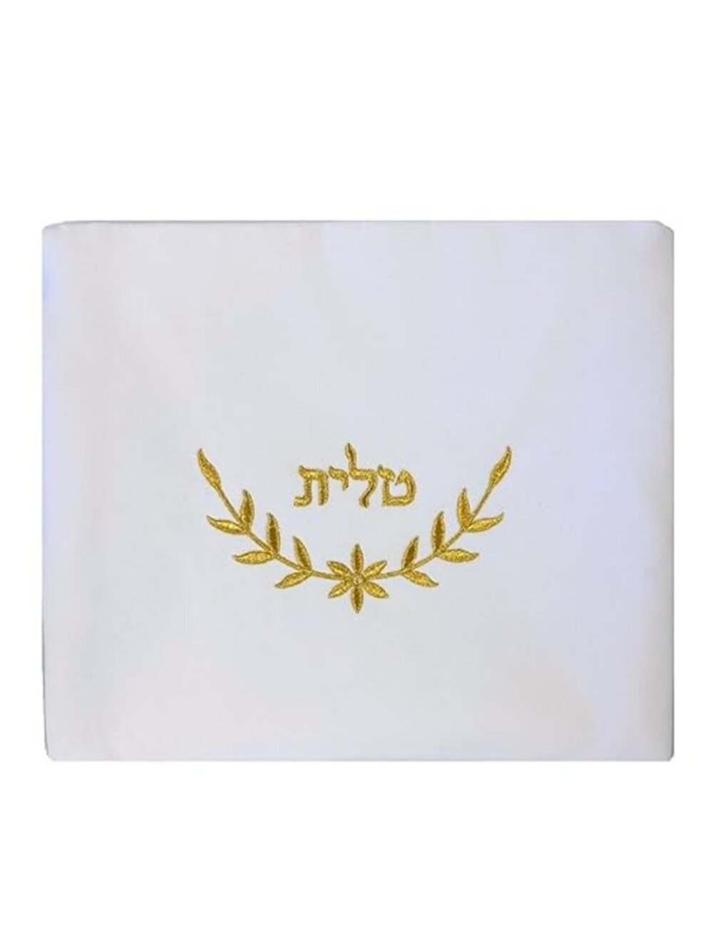 Velvet Tallit Bag Hebrew Embroidered Zippered Clutch Small